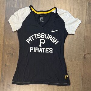 Nike Black and Gray Pittsburgh Pirates Tee